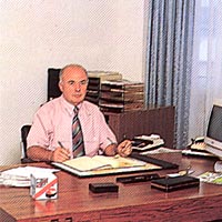 Heinz Schnaitmann in den 90er Jahren bei der Arbeit